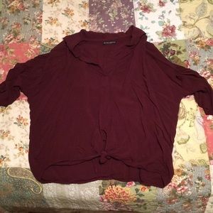 Maroon Brandy Melville Top